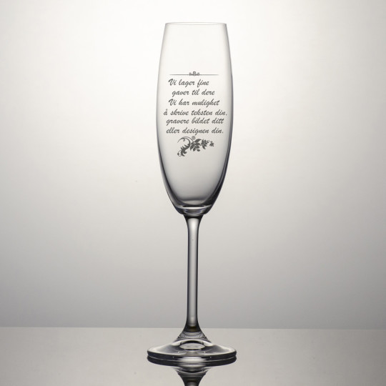 Champagneglass Colibri - Tekst