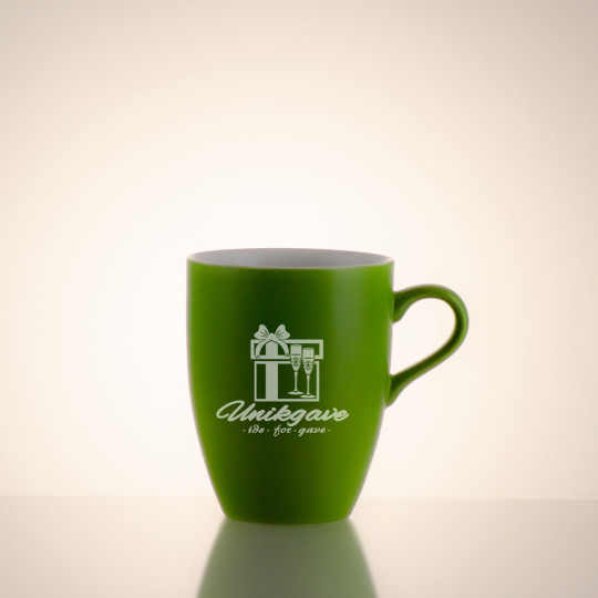 Keramisk kopp (grønn) - Logo/Logo og navn