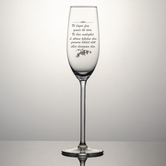 Champagneglass Allure - Tekst
