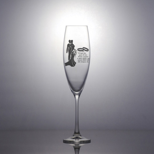 Champagneglass Sophia - Motiv og teksten