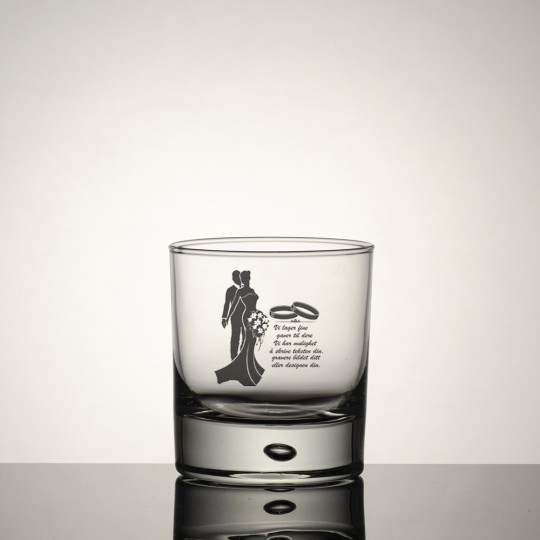 Whisky glass Disco - Motiv og teksten