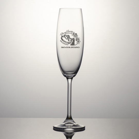 Champagneglass Colibri - Motiv 
