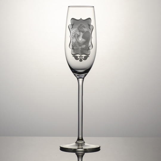 Champagneglass Allure - Dekorert bilde