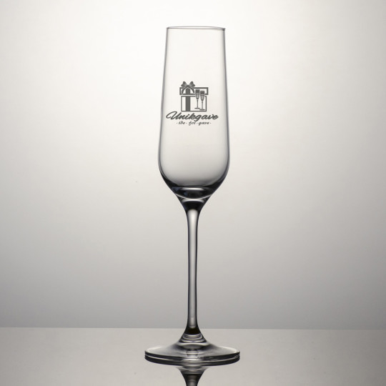 Champagneglass Medina - Logo og navn