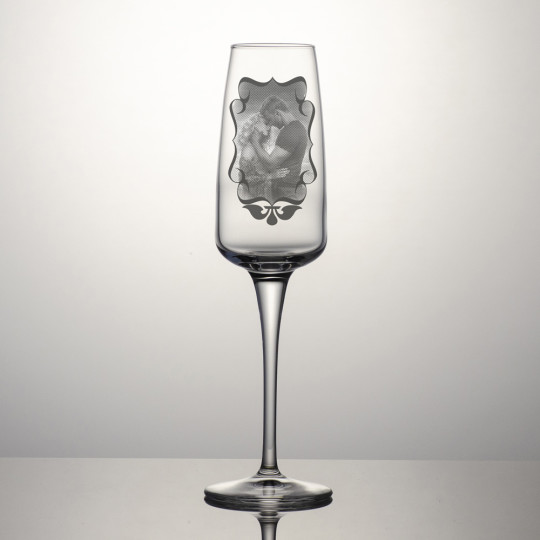 Champagneglass Aurum - Dekorert bilde