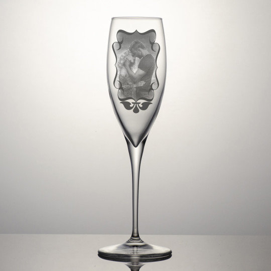Champagneglass Premium - Dekorert bilde