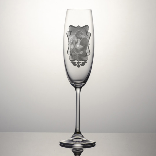 Champagneglass Colibri - Dekorert bilde