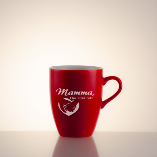 Keramisk kopp (rød) - Motiv 