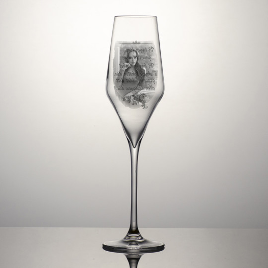 Champagneglass Society - Bilde og teksten 