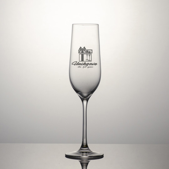 Champagneglass Chateau II - Logo og navn 