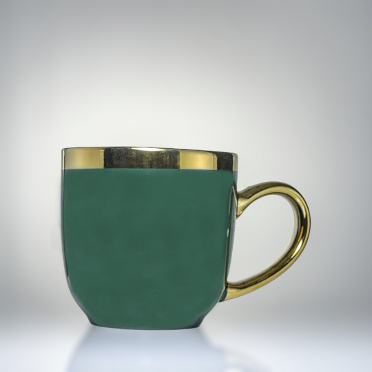 Keramisk te kopp Retro (grønn) - Motiv