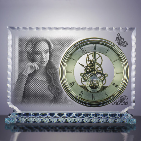 Glasstrofé stilisert klokker ORBIT - Bilde 