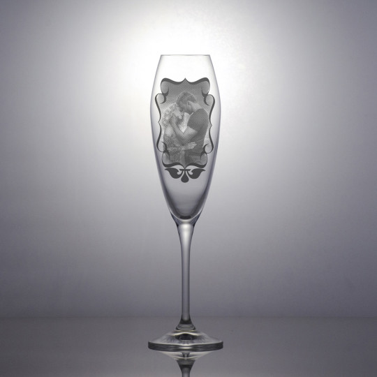 Champagneglass Bravo - Dekorert bilde
