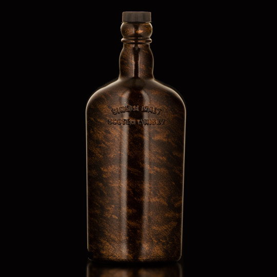 Glassflaske (brun)
