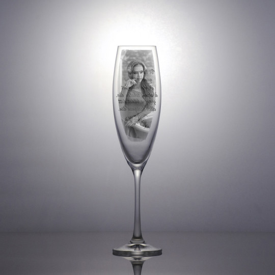 Champagneglass Sophia - Bilde og teksten