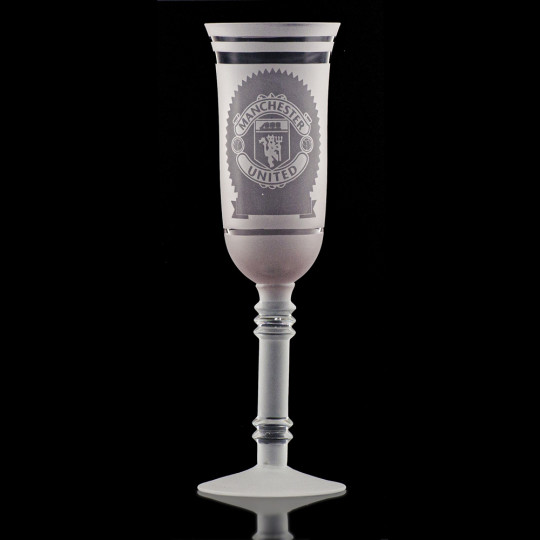 Champagneglass Tasy med Manchester United logoen