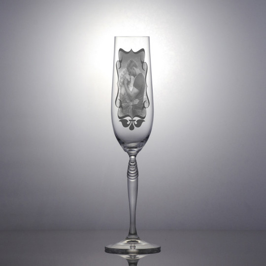 Champagneglass Keira - Dekorert bilde