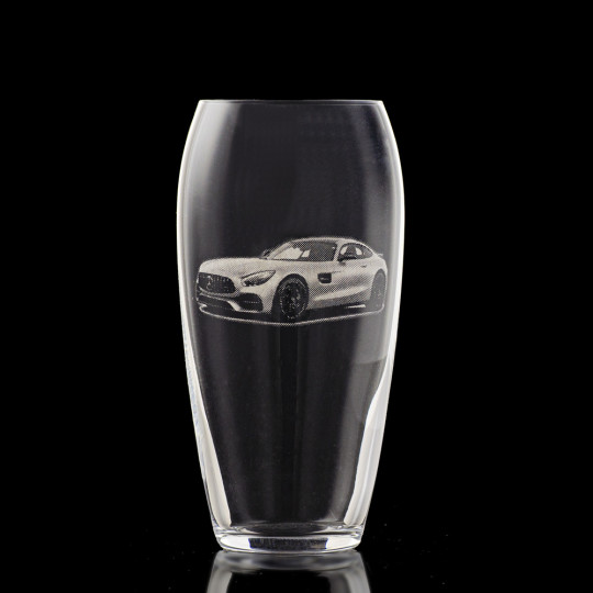 Longdrink glass Carduelis med en bil Mercedes motiven