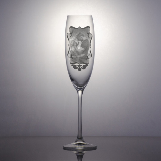 Champagneglass Grandioso - Dekorert bilde