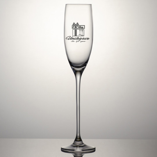 Champagneglass Sky - Logo og navn 