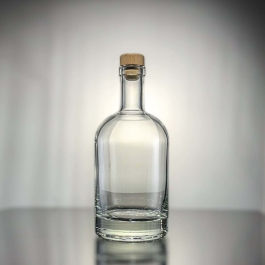 Moderne Enkelhet – Minimalistisk Måne Glassflaske - 