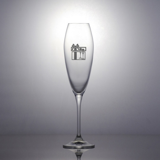 Champagneglass Bravo - Logo 