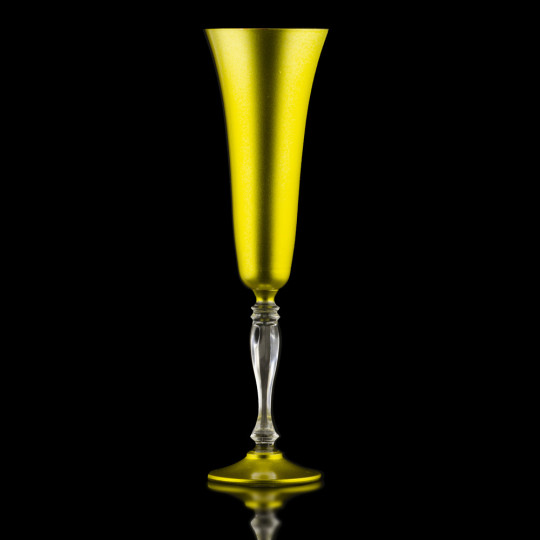 Champagneglass Victoria (gul)