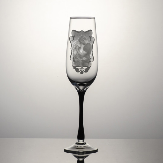 Champagneglass Neman - Dekorert bilde