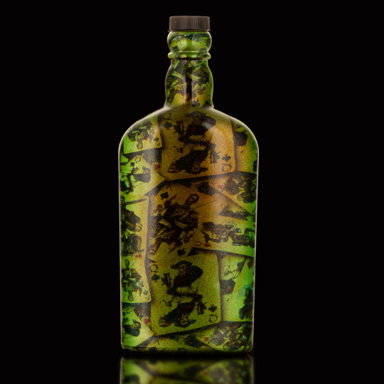 Glassflaske (grønn)