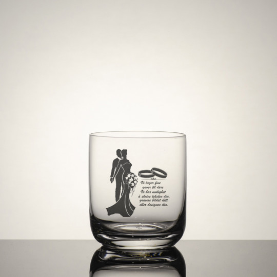 Whisky glass Tender - Motiv og teksten