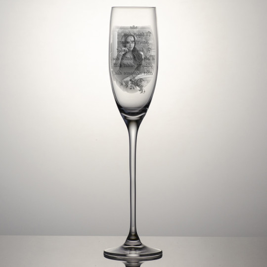 Champagneglass Sky - Bilde og teksten 