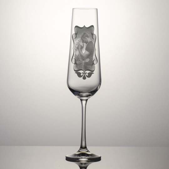 Champagneglass Sandra - Dekorert bilde