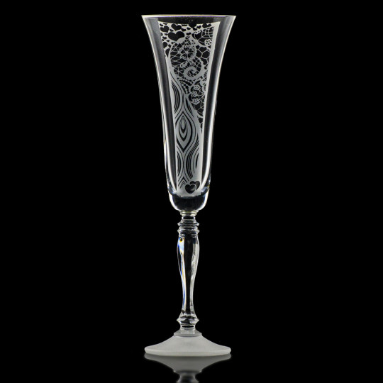 Champagneglass Victoria med ornament