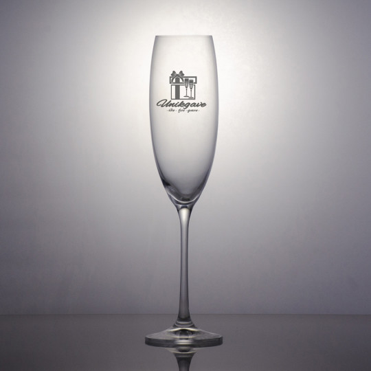 Champagneglass Grandioso - Logo og navn 