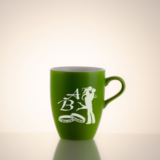 Keramisk kopp (grønn) - Motiv 