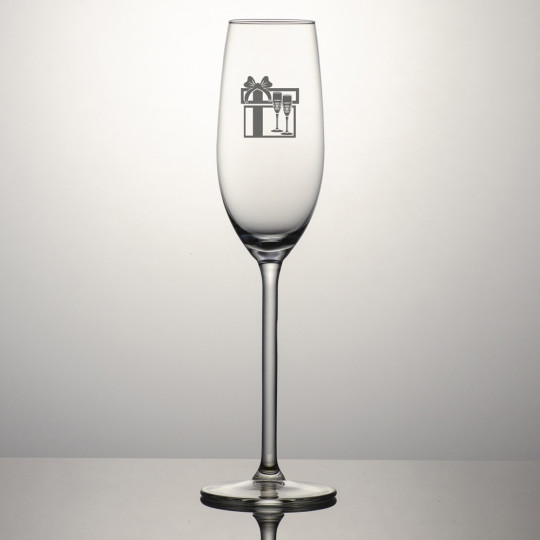 Champagneglass Allure - Logo 