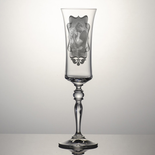 Champagneglass Grace - Dekorert bilde