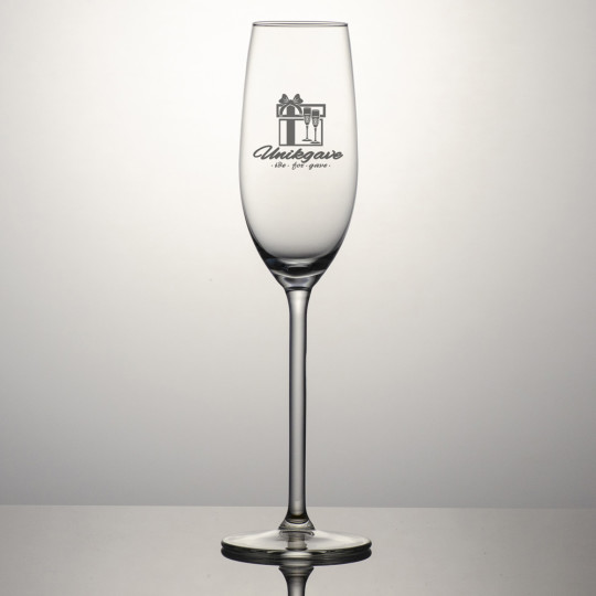 Champagneglass Allure - Logo og navn 