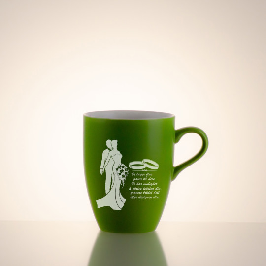 Keramisk kopp (grønn) - Motiv 