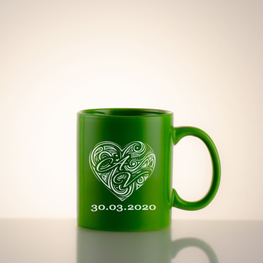 Keramisk kopp Aurora (grønn) - Motiv 