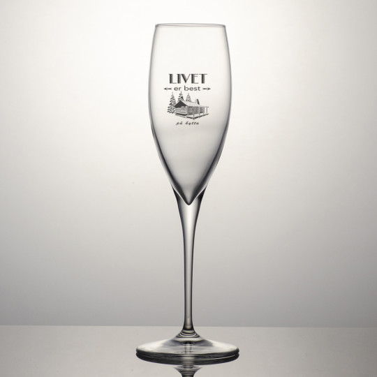 Champagneglass Premium - Motiv 