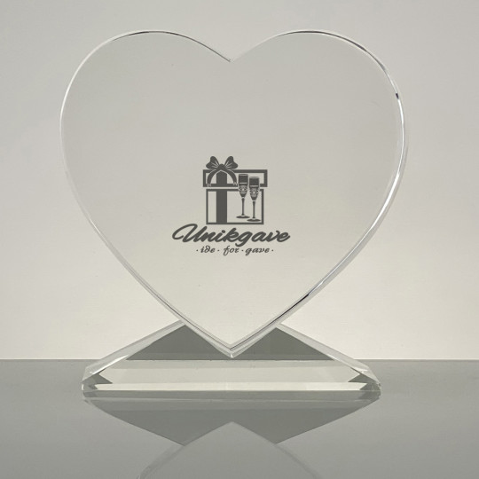 Krystallblokk LOVE - Logo og navn 
