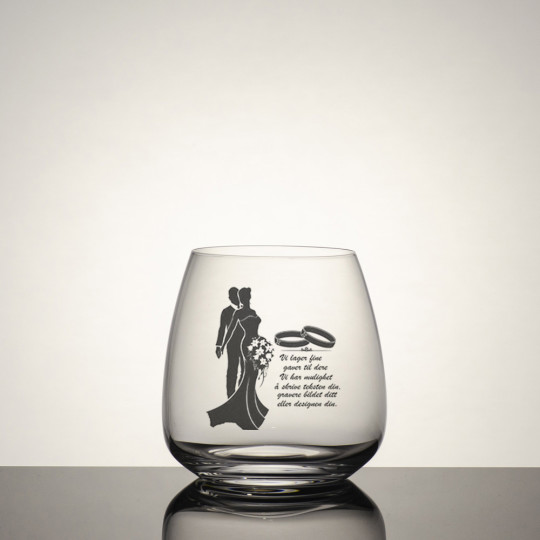Whisky glass Anser - Motiv og teksten