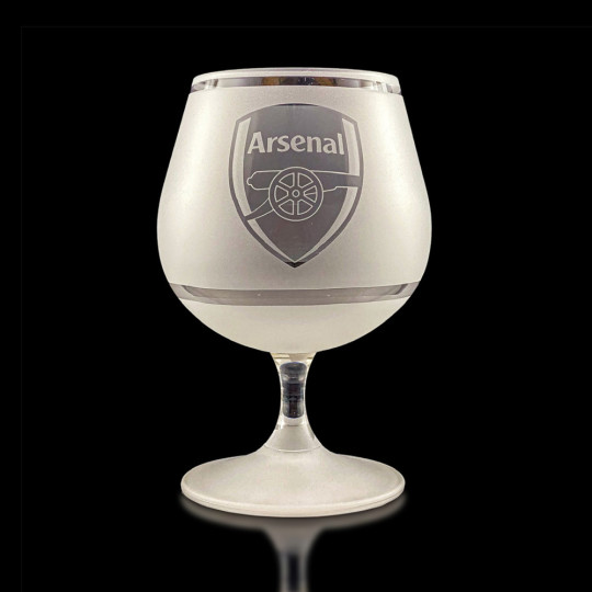 Cognacglass Arsenal med Arsenal designe