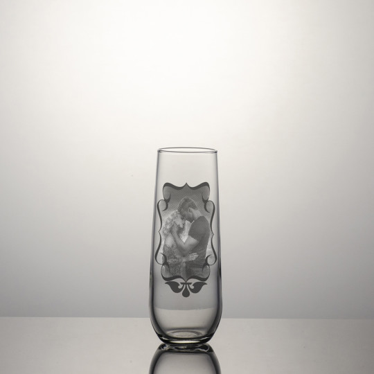Champagneglass Stemless - Dekorert bilde