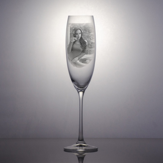 Champagneglass Grandioso - Bilde og teksten 
